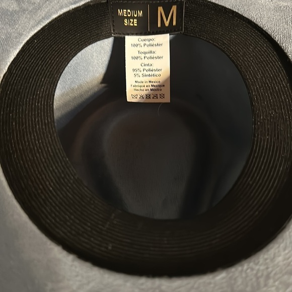 Western cowboy fedora wide brim hat. Handmade main image 5